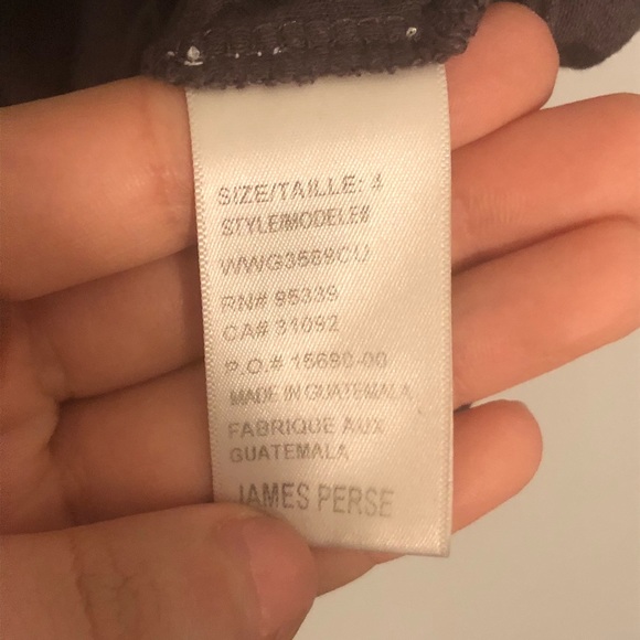 James Perse Super Soft Gray Scoop Neck Tee - Picture 5 of 6